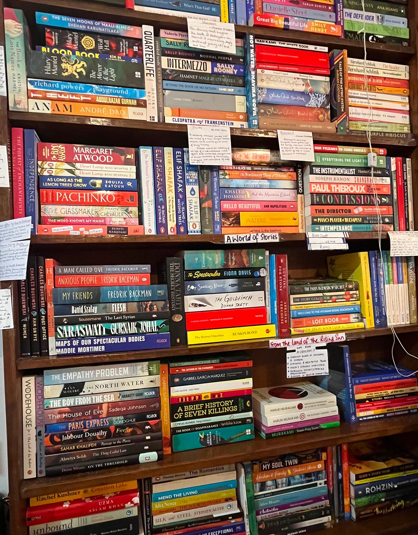 Bookshelf from the Dogears Bookshop, Madgaon, Goa