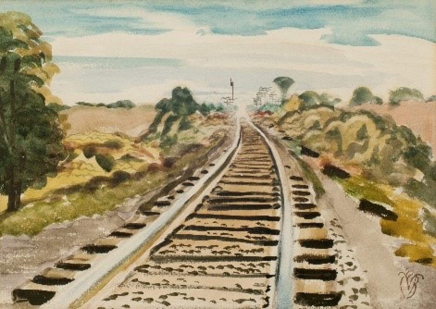 Heat Waves (also known as Railroad Track in September) - Burchfield Penney  Art Center