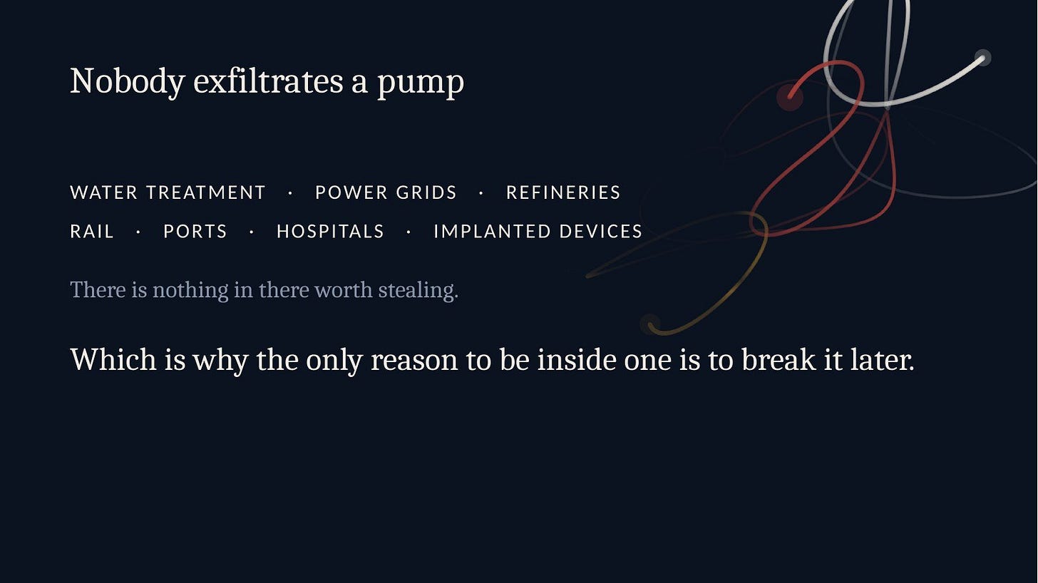 Slide 22: Nobody exfiltrates a pump Slide 22: Nobody exfiltrates a pump