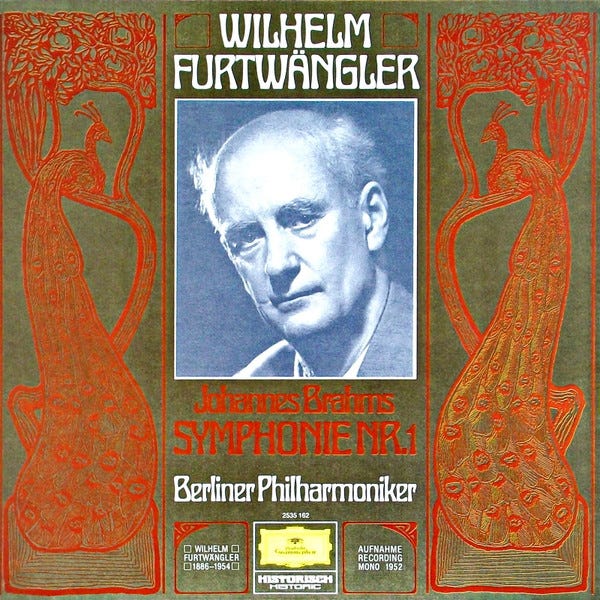 Johannes Brahms – Wilhelm Furtwängler, Berliner Philharmoniker - Symphonie  Nr. 1 | Releases | Discogs