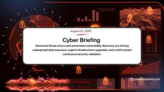Cyber Briefing: August 13, 2026 – CyberMaterial