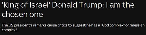 Religious headlines of Trump and Memes - Second Coming
