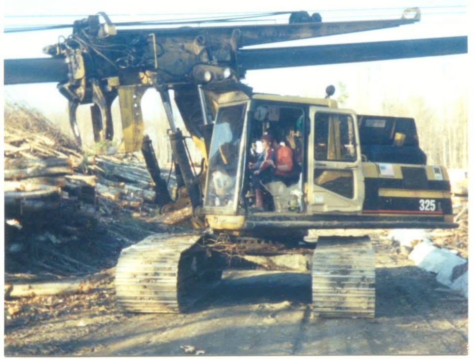 Troy Jackson operating a logging machine