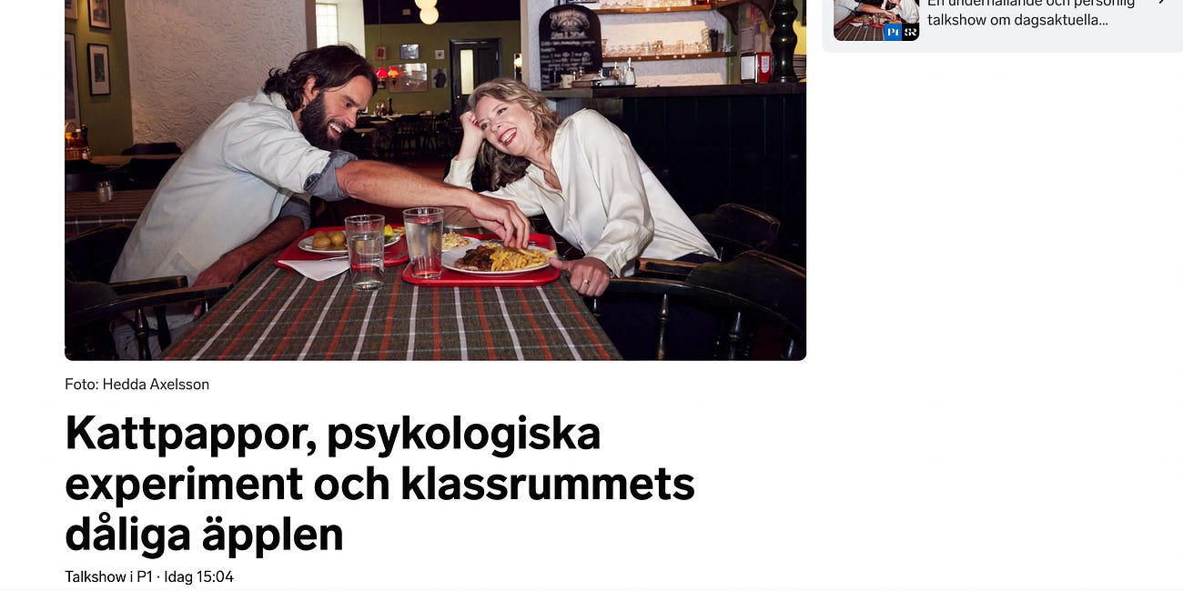 Intervjuer/artiklar/inslag