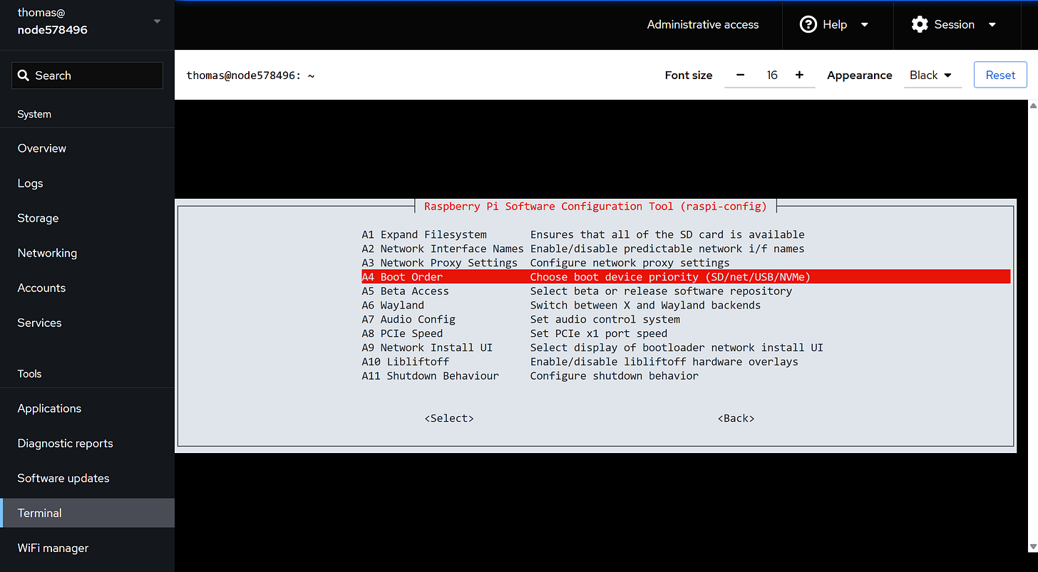 Then choose Boot Order