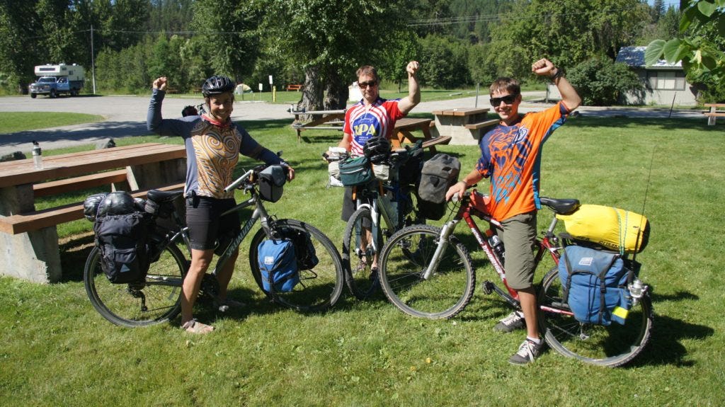 Continental Divide riders - Eli, Helen and Darcey Continental Divide riders - Eli, Helen and Darcey