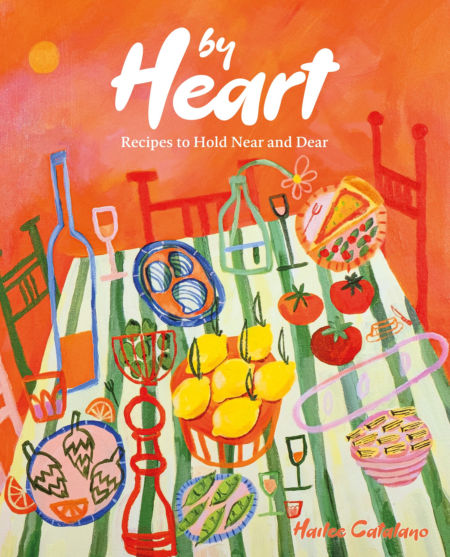 Orange cover of By Heart by Hailee Catalano.
