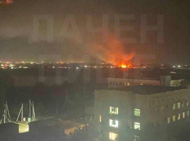 May be an image of fire