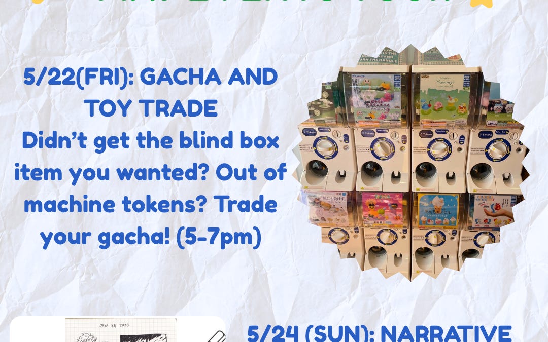 This week at the shop: 5/21 ~ 5/24 – Reggie’s Manga Shop – Substack