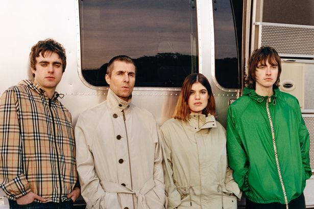 Liam Gallagher poses with his children in huge Burberry campaign before  Oasis tour - The Mirror