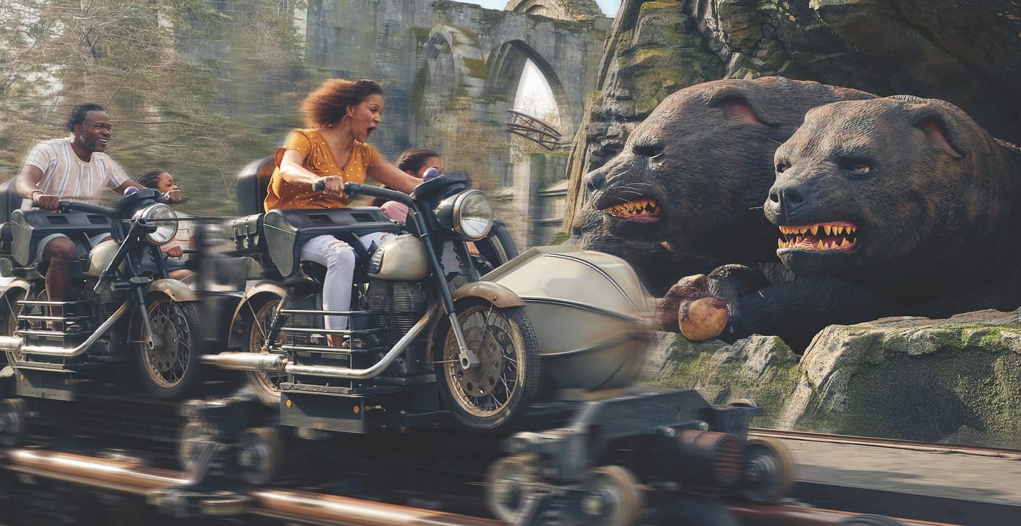 Hagrid’s Magical Creatures Motorbike Coaster at Universal Orlando