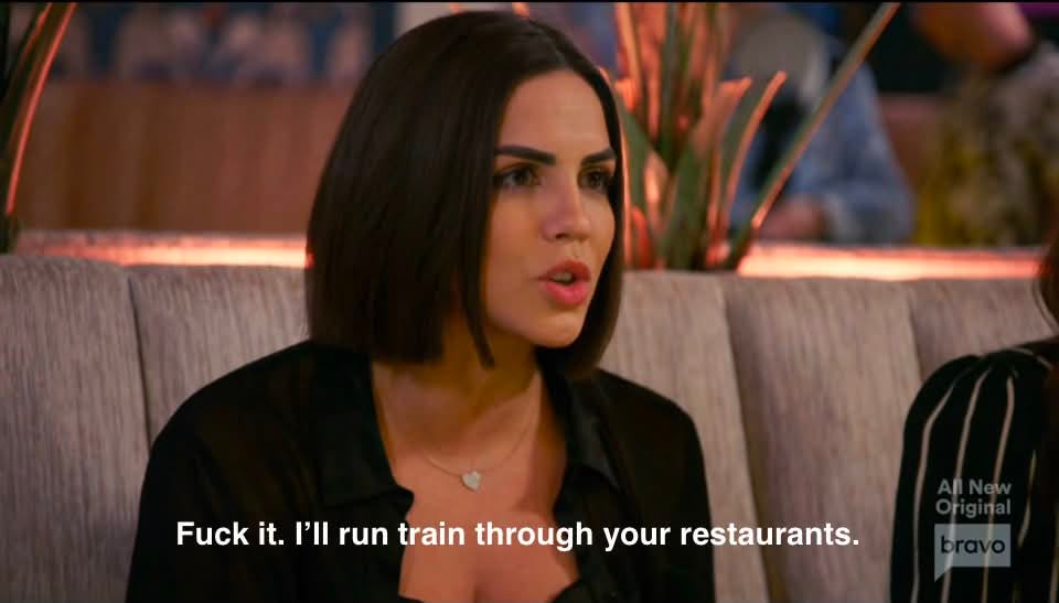Photo by Allyson on July 31, 2026. May be a meme of text that says 'Fuck it. I'Il run run train through your restaurants.'.