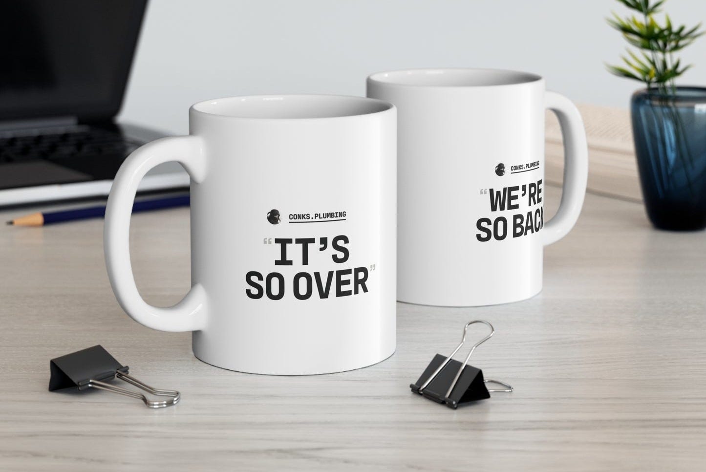 The Conks "It's So Over, We're So Back" Mug (White) The Conks "It's So Over, We're So Back" Mug (White)