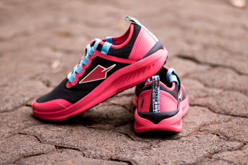 Enda's new trail running shoe. Enda's new trail running shoe.