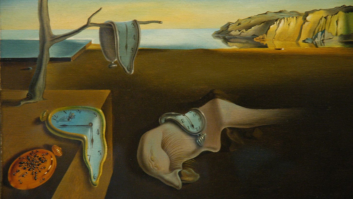 What do the melting clocks mean in Salvador Dalí's The Persistence of  Memory?