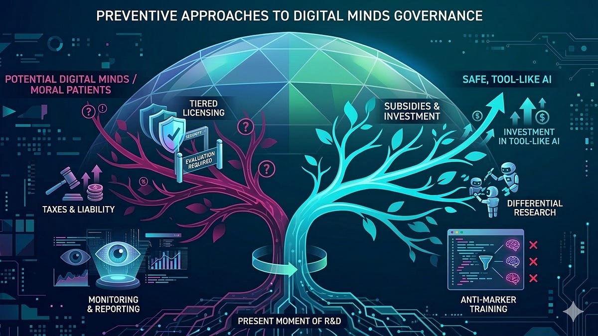 Does preventive digital minds governance require a ban on the creation ...