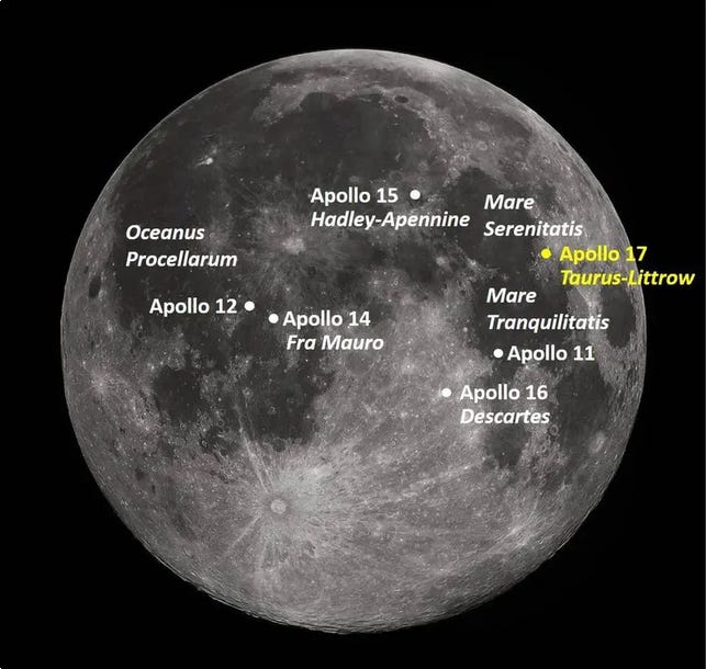 Lunar mission sites Lunar mission sites