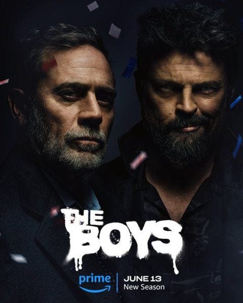 Karl Urban with Jeffrey Dean Morgan The Boys Butcher Season 4 Karl Urban with Jeffrey Dean Morgan The Boys Butcher Season 4
