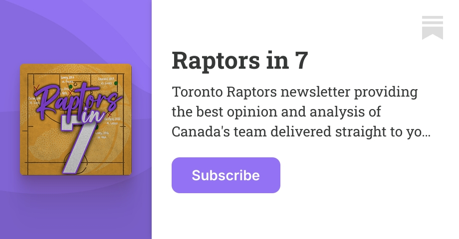Raptors in 7 | Vivek Jacob | Substack