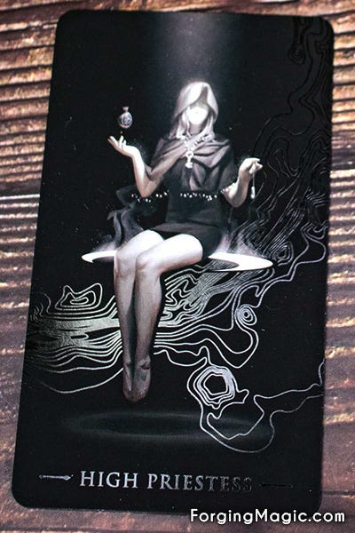 True Black Tarot High Priestess