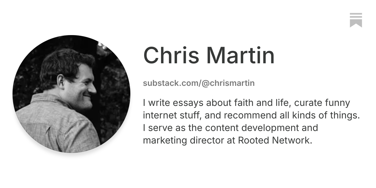 Chris Martin | Substack