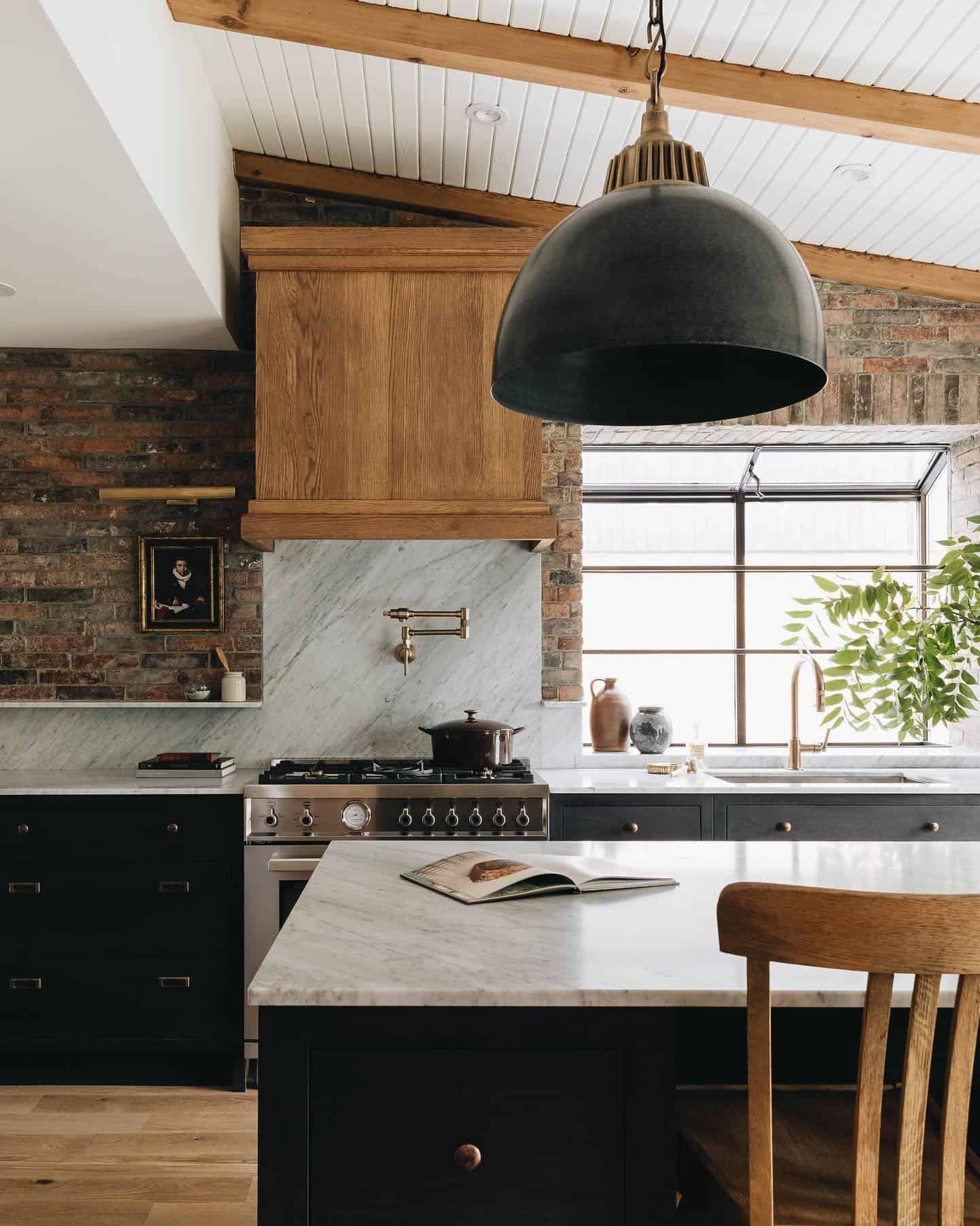 cabinet space with floating shelves. small kitchen design mistakes.
