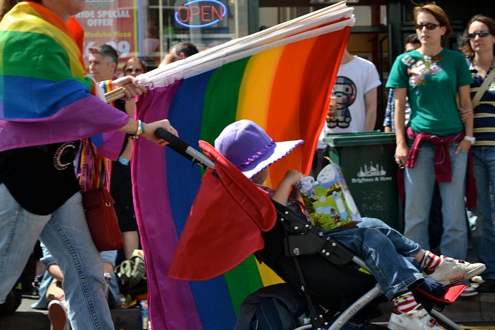 two images from Brighton Pride 2011