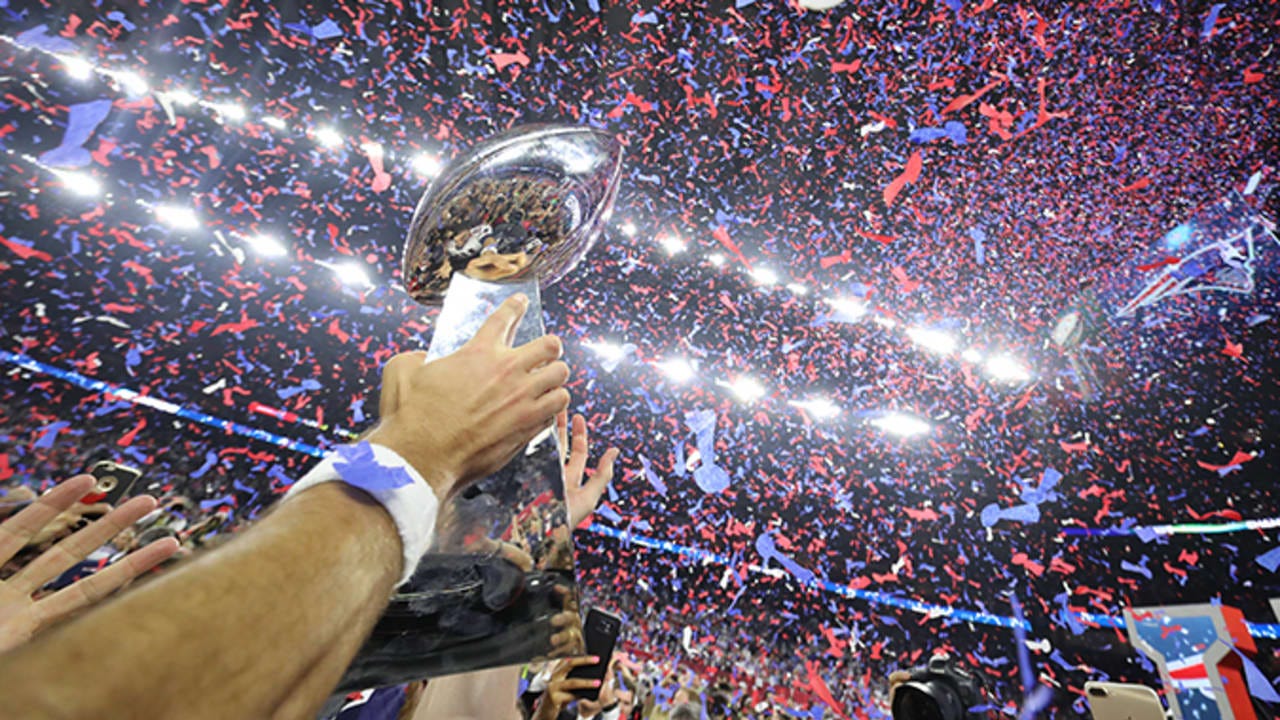 Fans can take photos with the Super Bowl LI Vince Lombardi Trophy this  weekend at The Hall at Patriot Place presented by Raytheon