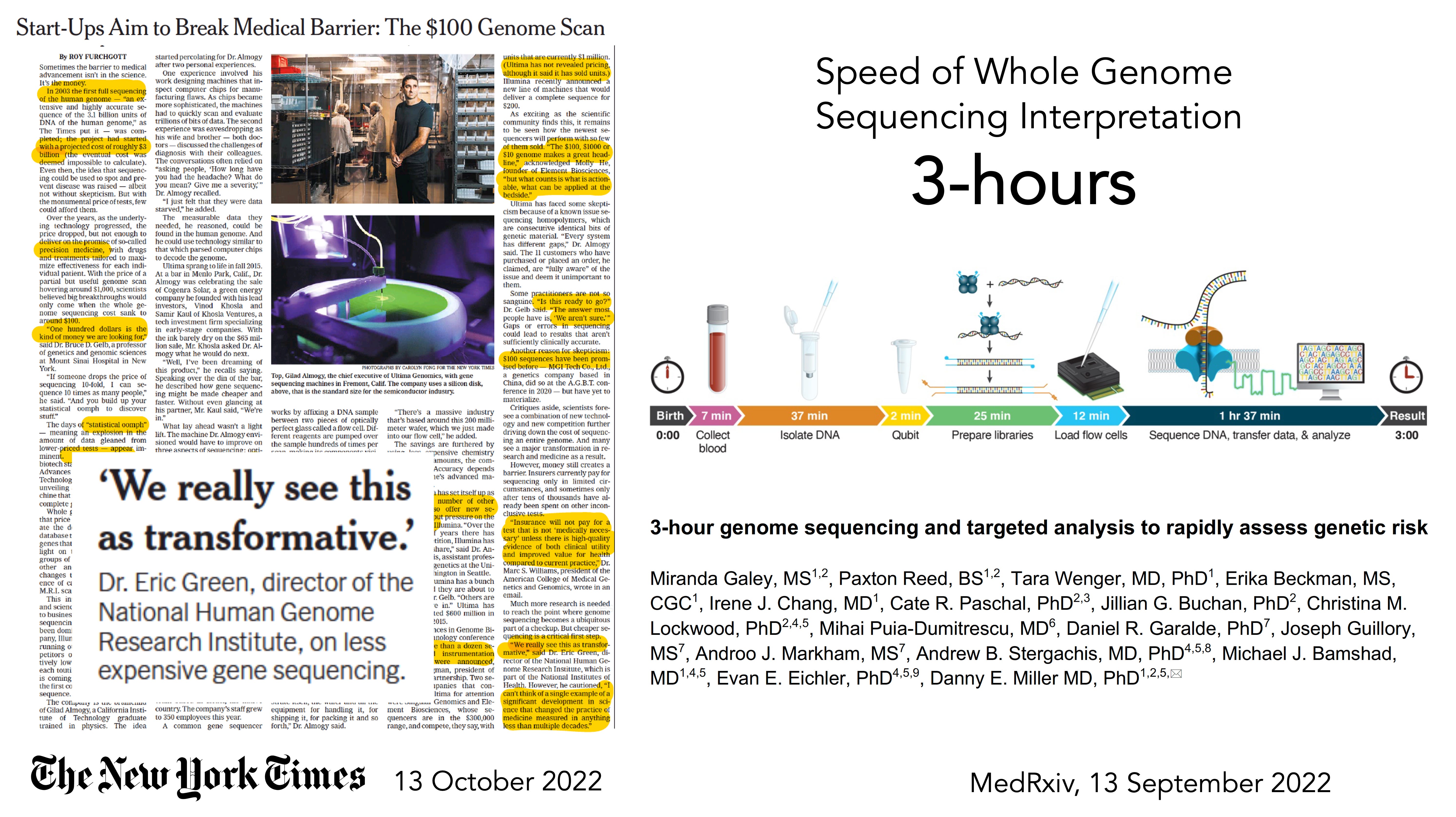 Clinical Whole Genome Sequencing - by Eric Topol