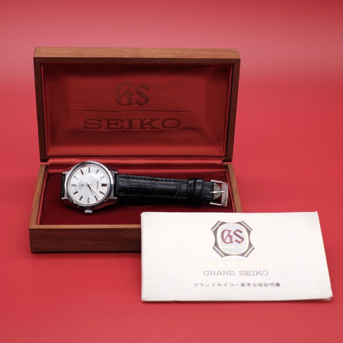 美品 グランド セイコー 4420-9000 Grand Seiko 44 GS 純正尾錠 基準合格証明書 箱付き