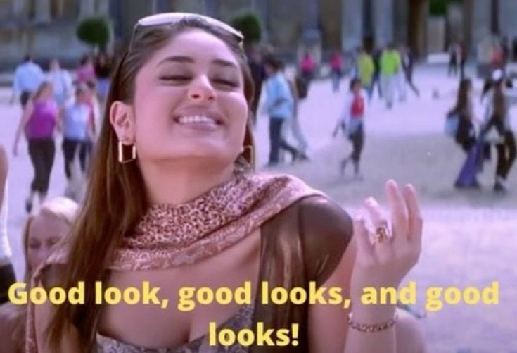 Good looks good looks and good looks! Kareena K3G