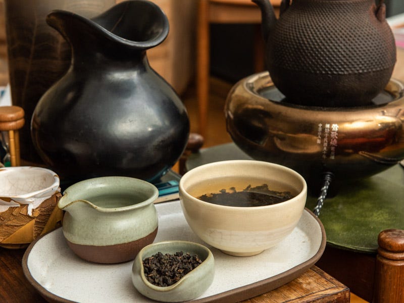 Image description: Photo of my tea setup