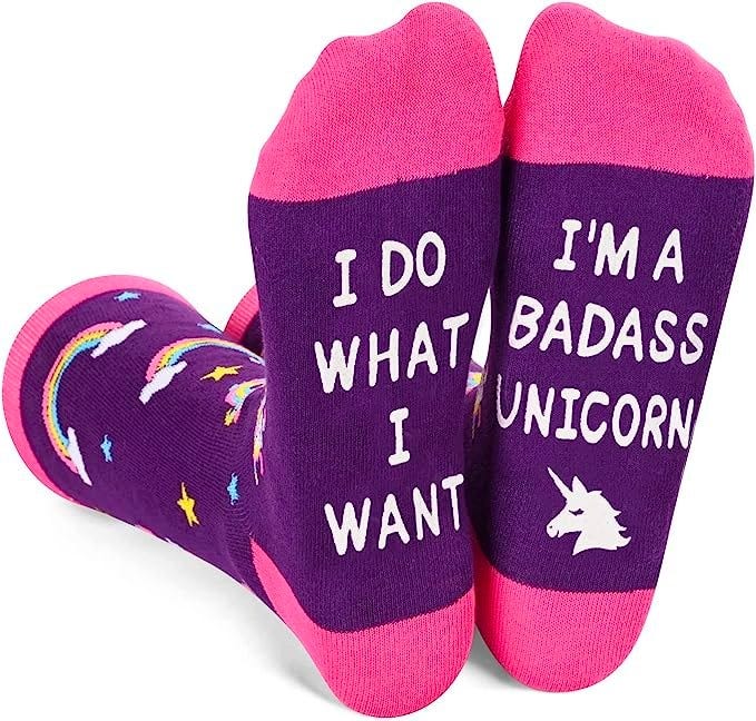 May be an image of text that says 'I DO I'M A WHAT! '' UNICORN BADASS I WANT'