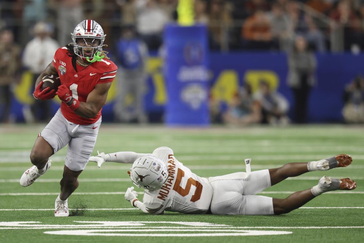 Ohio State defeats Texas, will face Notre Dame for national title - Los  Angeles Times