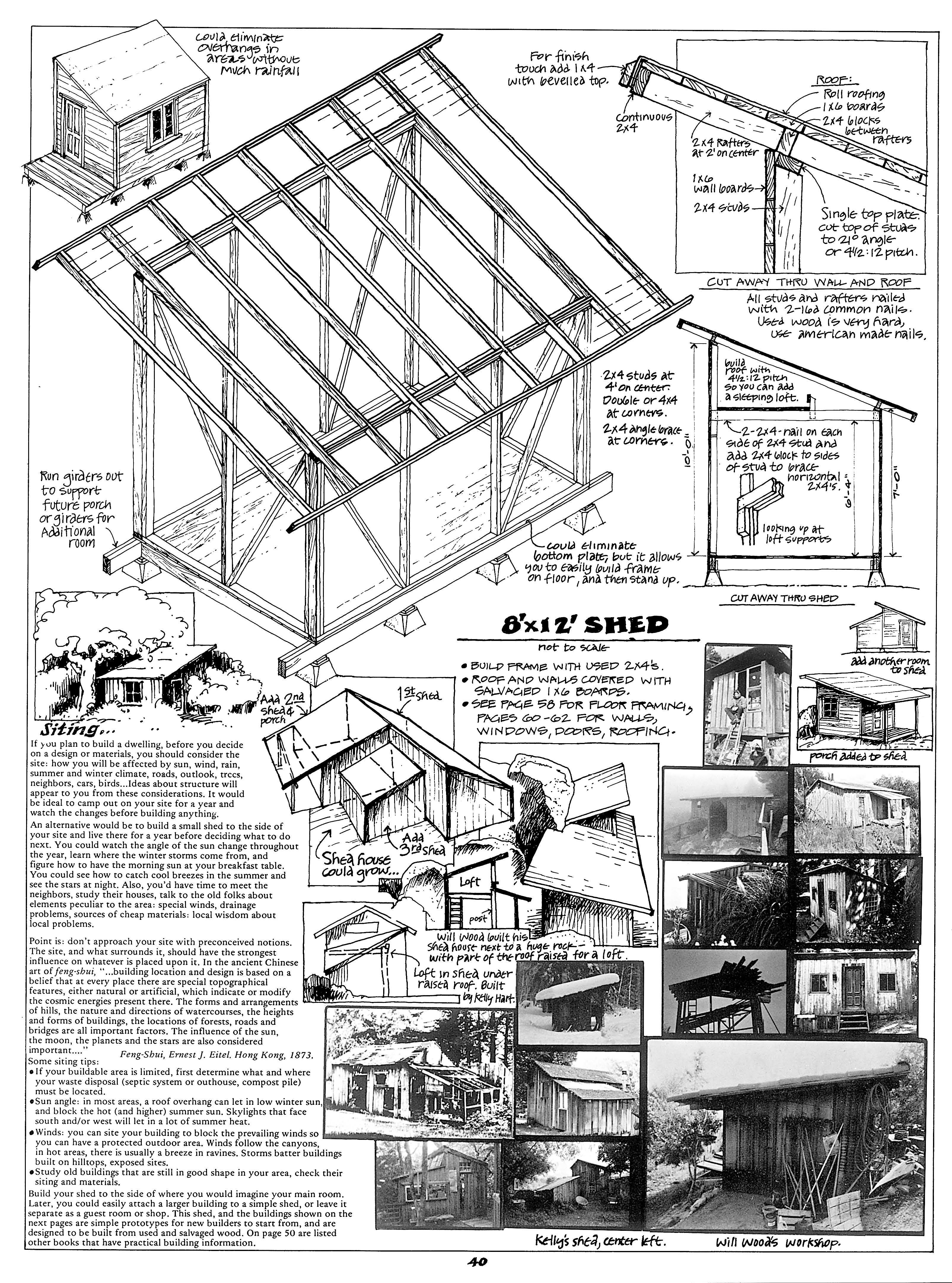 Tiny Home Drawings in Shelter by Bob Easton