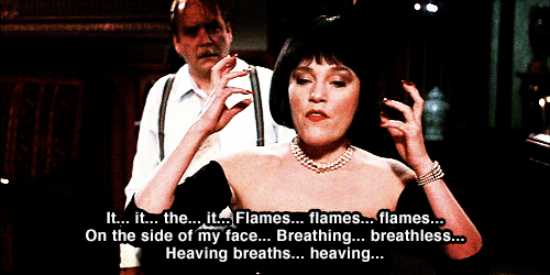 Clue Movie's famous Madeline Kahn 'flames" improvised lines Clue Movie's famous Madeline Kahn 'flames" improvised lines