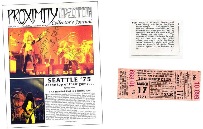 A newspaper with a concert ticket

Description automatically generated with medium confidence