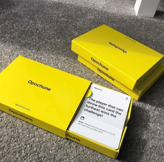 Big Iyke ???????? on Twitter: "Please help push this BLACK OWNED card game. IG:  Opochune ⚫️ Family friendly ⚫️ Interactive ⚫️ Great for games nights ⚫️  Easy to learn ⚫️ A game