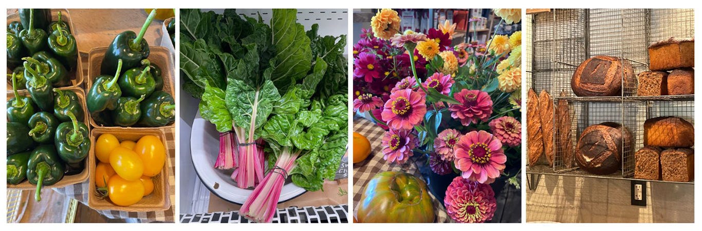 Farm stand offerings at Beetlebung Farm, Cook the Vineyard