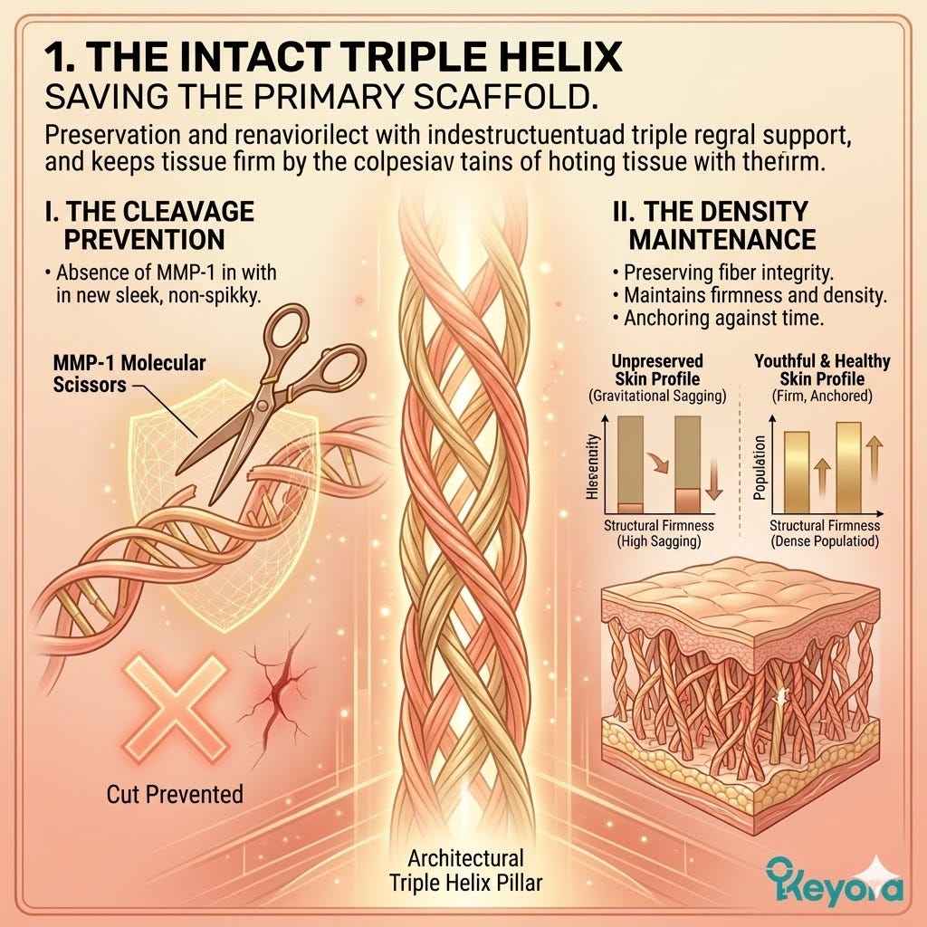 Triple Helix Cleavage Prevention maintains Type I collagen pillars to arrest the Neuro-Endocrine Storm and secure absolute Dermal Sovereignty. Triple Helix Cleavage Prevention maintains Type I collagen pillars to arrest the Neuro-Endocrine Storm and secure absolute Dermal Sovereignty.