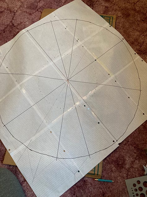 Pattern drawing, fabric, layout, and interfacing puzzles.