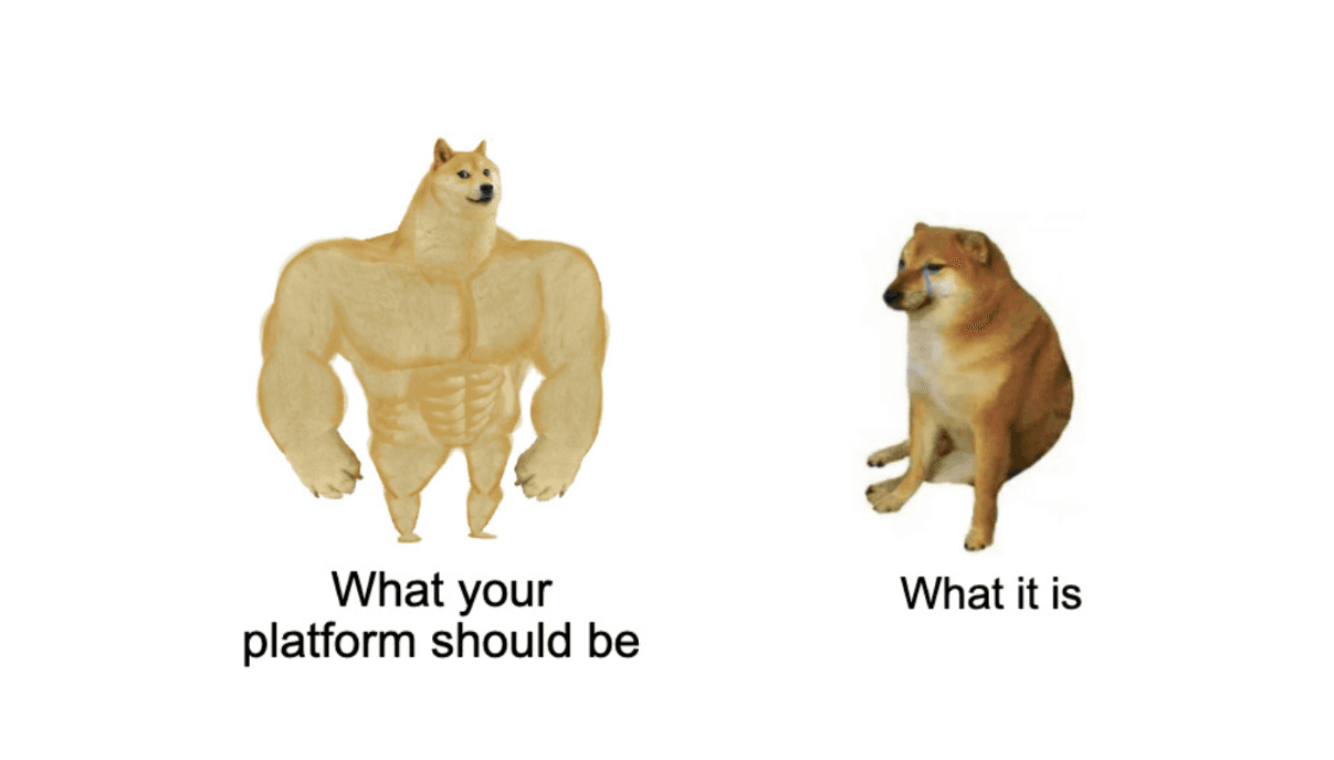 Platform teams need a delightfully different approach, not one that sucks less Platform teams need a delightfully different approach, not one that sucks less