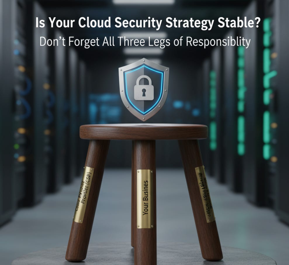 Is Your Cloud Security Strategy Stable? Don't Forget All Three Legs of Responsibility.
