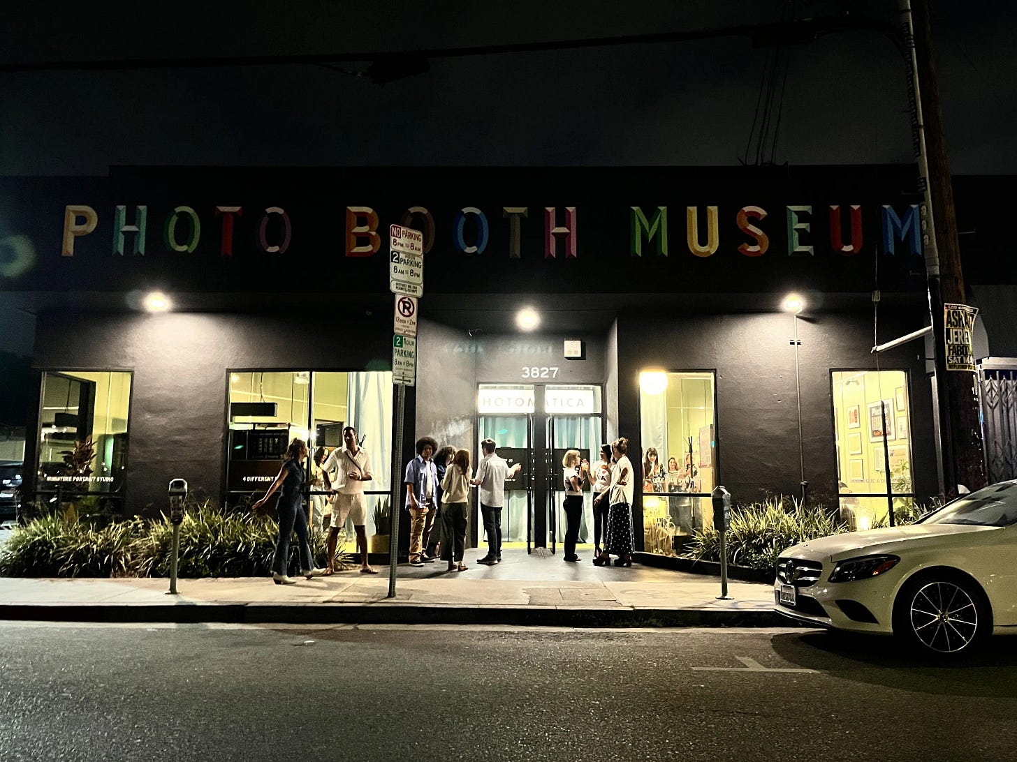 The exterior of the Photo Booth Museum.