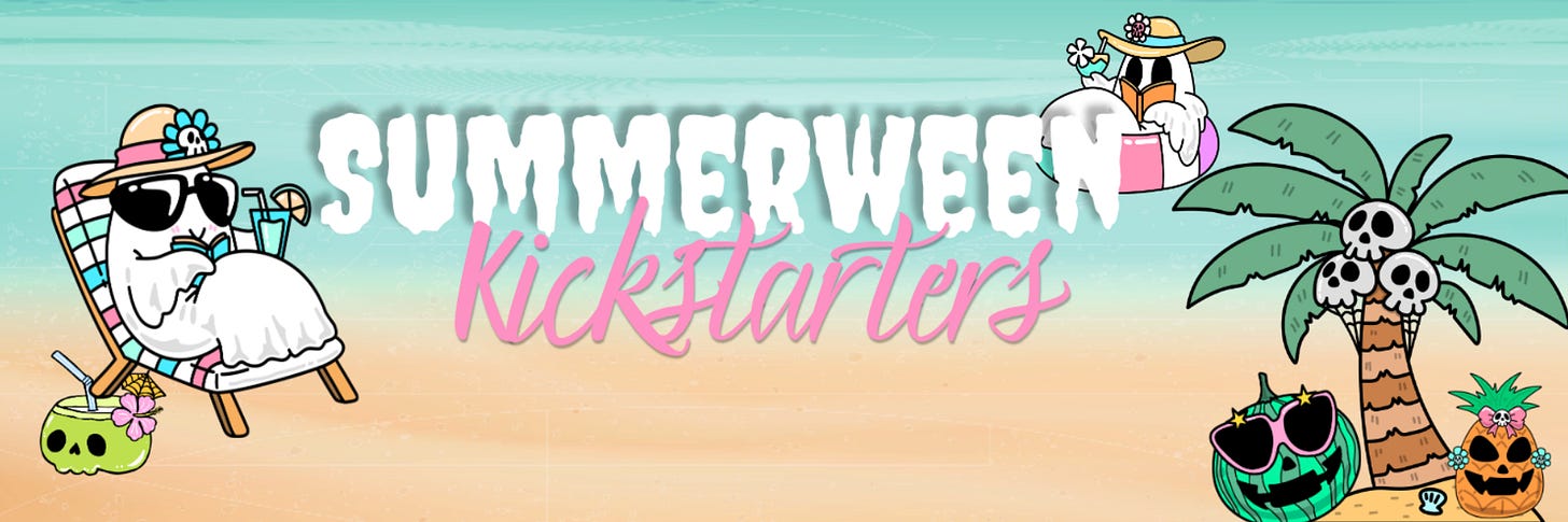 linked Kickstarter banner for summerween