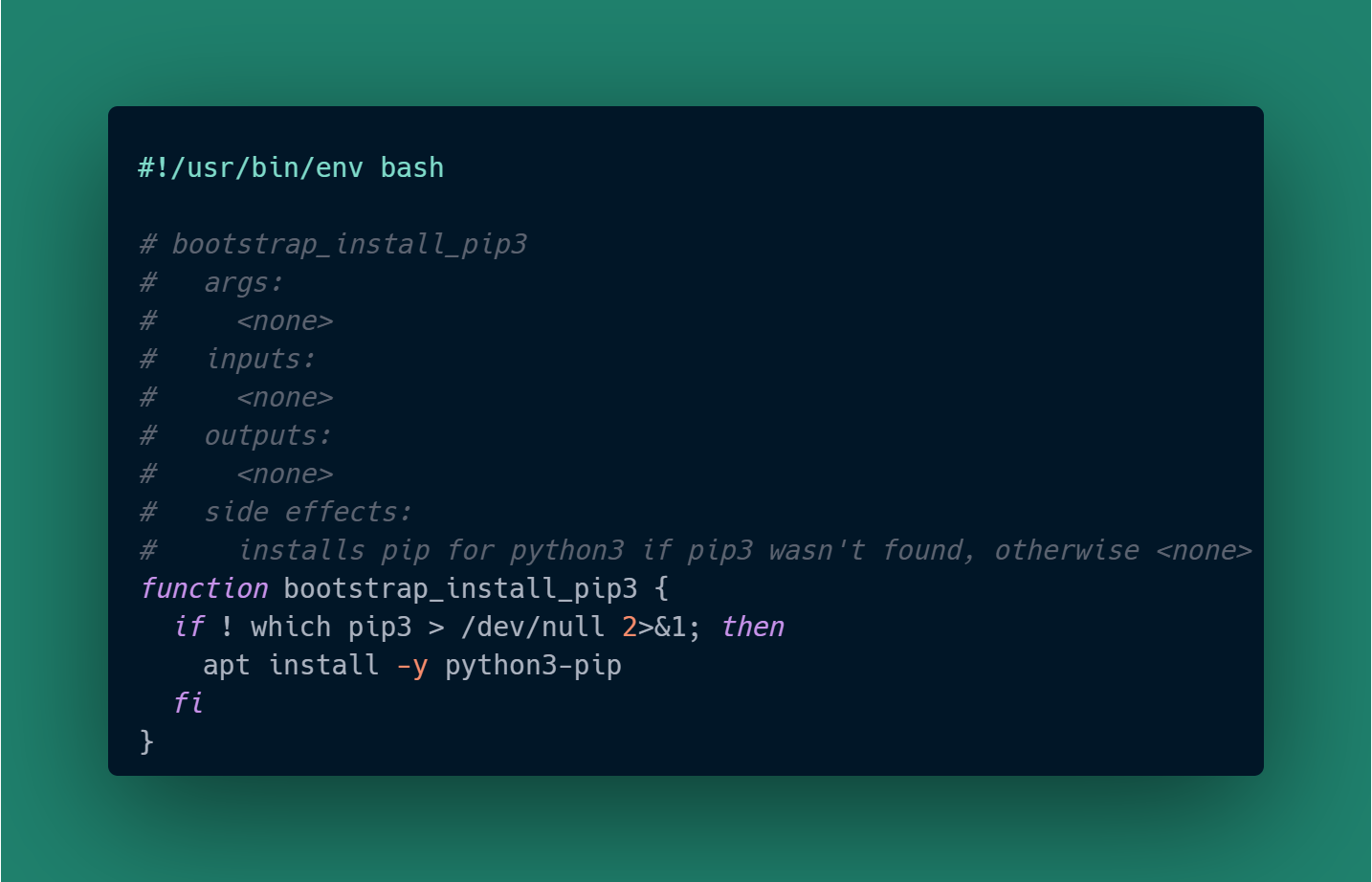 script for pip3 install function script for pip3 install function