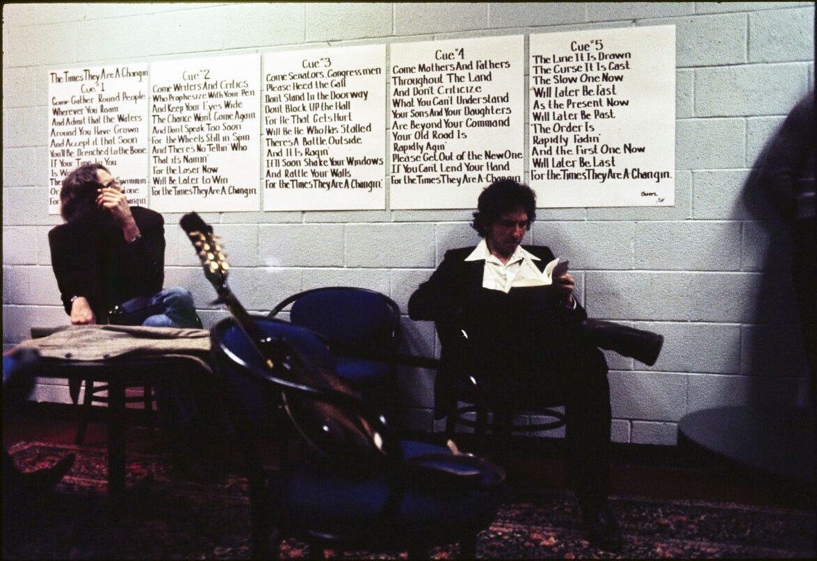 Bob Dylan and the Band in Montreal, 1974 - by Ray Padgett