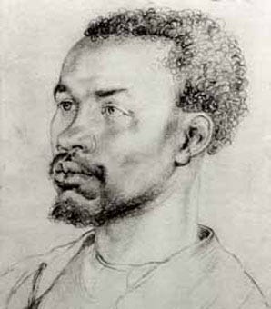 Head and shoulders portrait of African man Head and shoulders portrait of African man