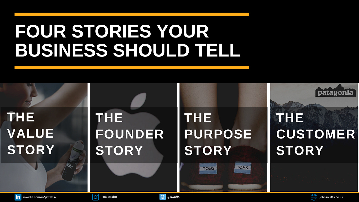 Four stories your business should tell – Sharing marketing blog Four stories your business should tell – Sharing marketing blog