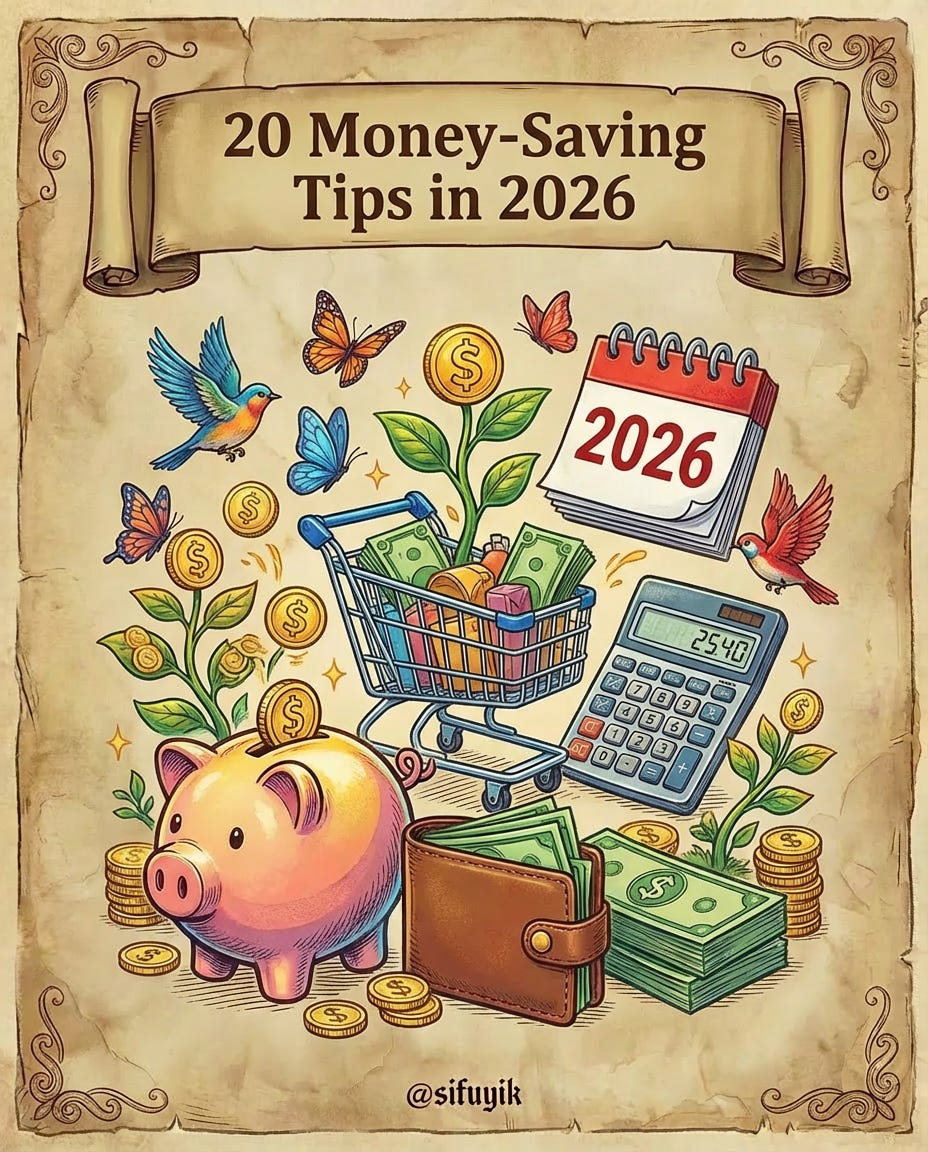 20 Money-Saving Tips in 2026 - by Sifu Yik Chan